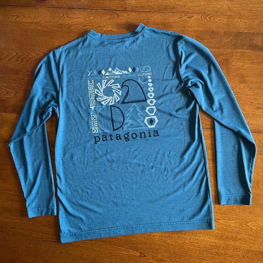 Patagonia blue lightweight sun shirt XL 14